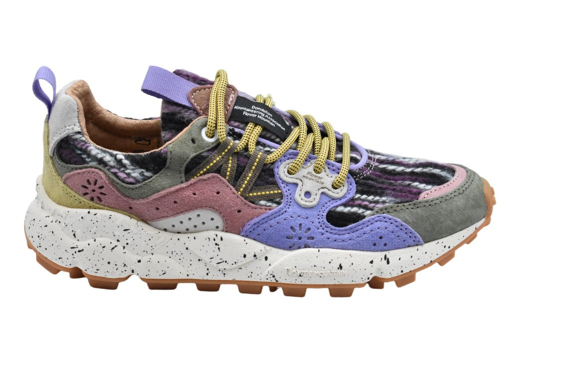 Flower Mountain Violet Laced Elegance Flat Shoes
