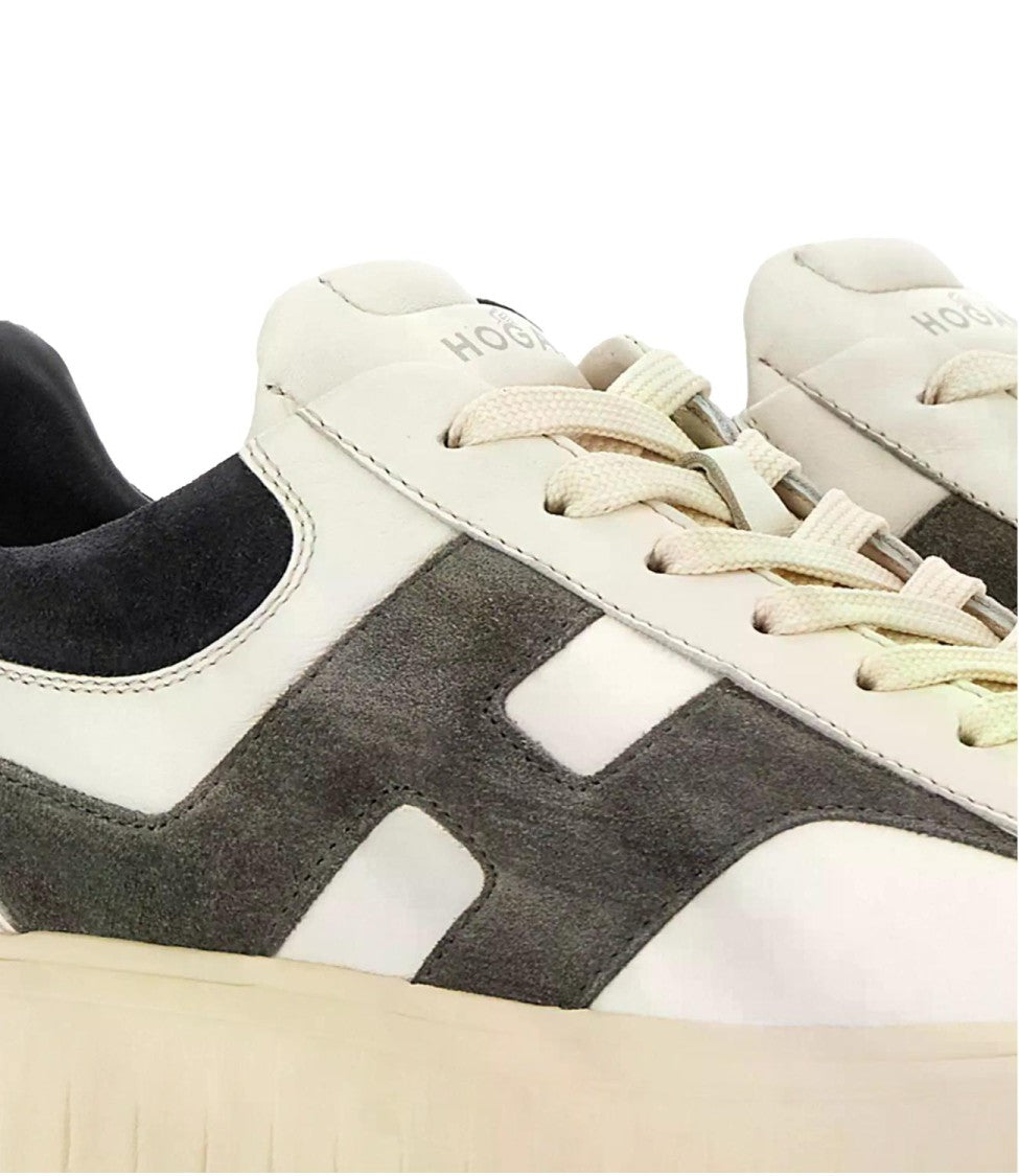 Hogan Suede Chunky Sole Low-Top Sneakers