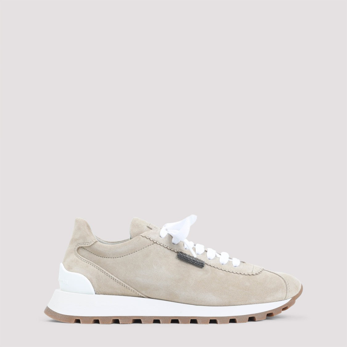 Brunello Cucinelli Climb Beige Suede Leather Sneakers