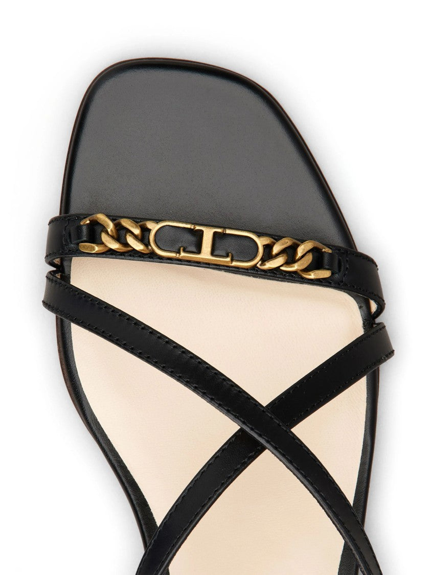 Tod's Thin Strap Calf Leather Sandals