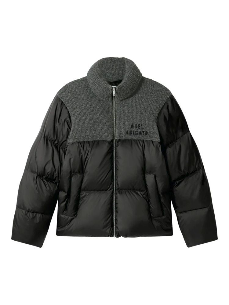 Axel Arigato Black Sub Textured Contrast Recycled Nylon Down Jacket