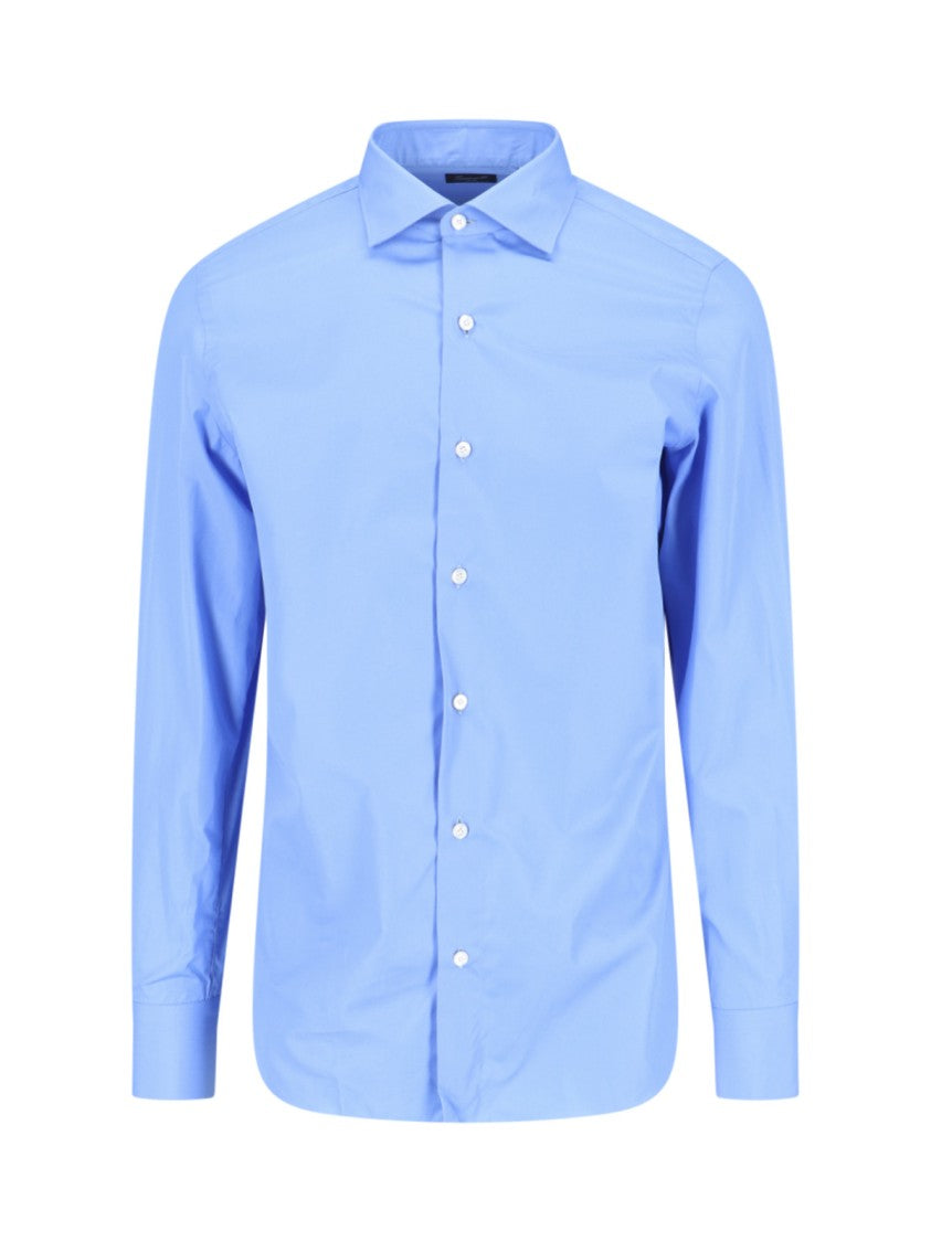Finamore 1925 Slim Shirt – Light Blue