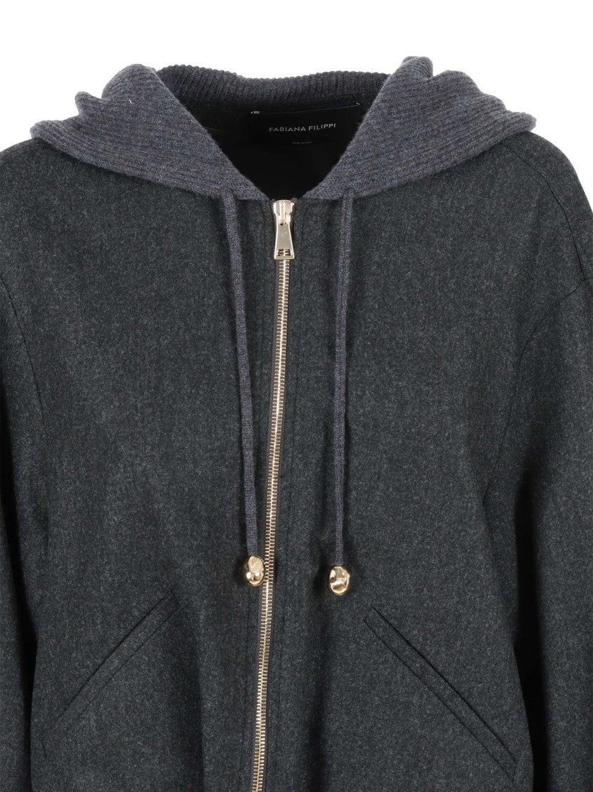 Fabiana Filippi Cropped Bomber Jacket