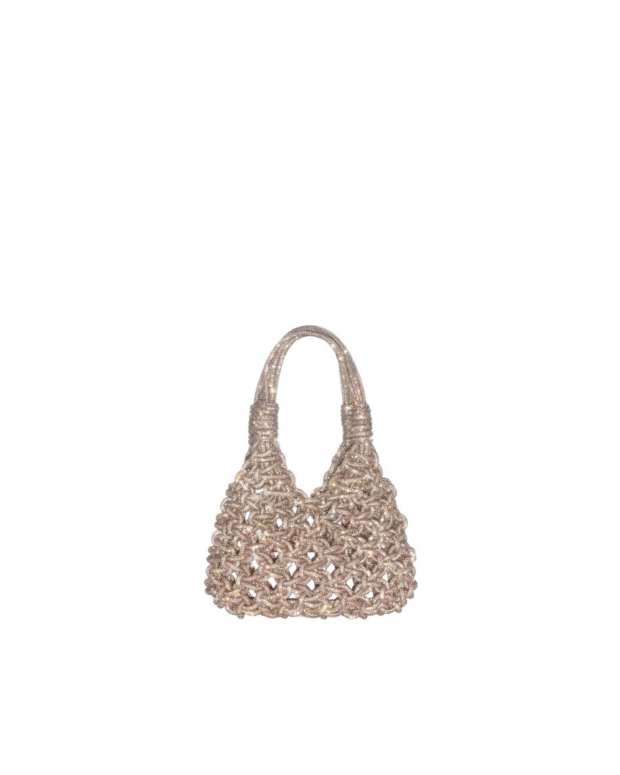 Hibourama Golden Shadow Vannifique Mini Crystal Handbag