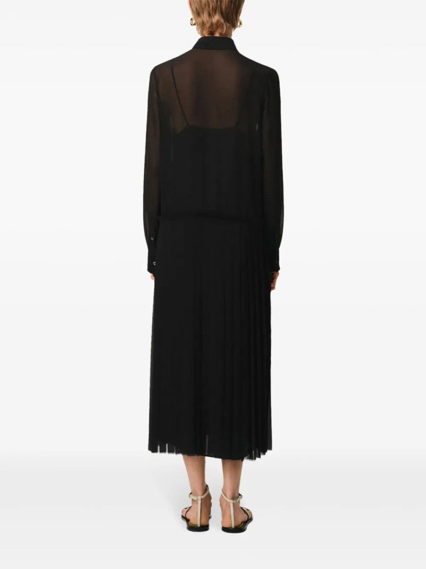 Ami Pleated Maxi Dress