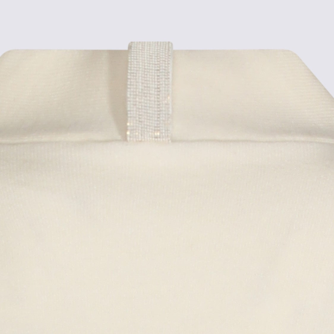 Fabiana Filippi White V-Neck Buttoned Knit Top