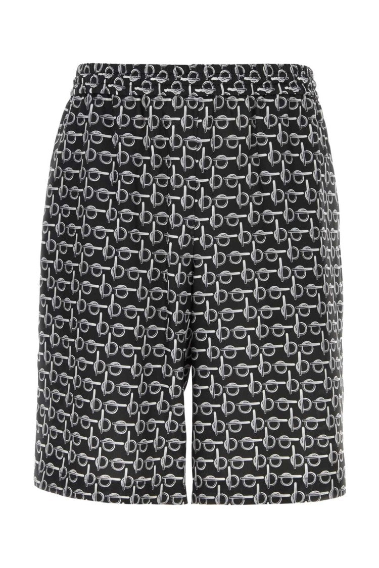 Burberry Printed Silk Bermuda Shorts
