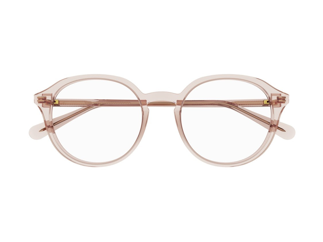 Gucci Pink Gg1004o Gold Translucent Round Eyeglasses