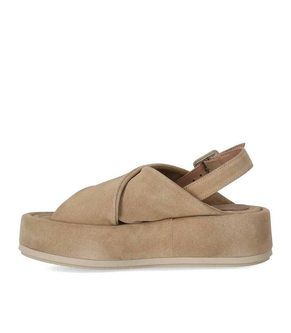 Paloma Barceló Basima Beige Platform Sandal