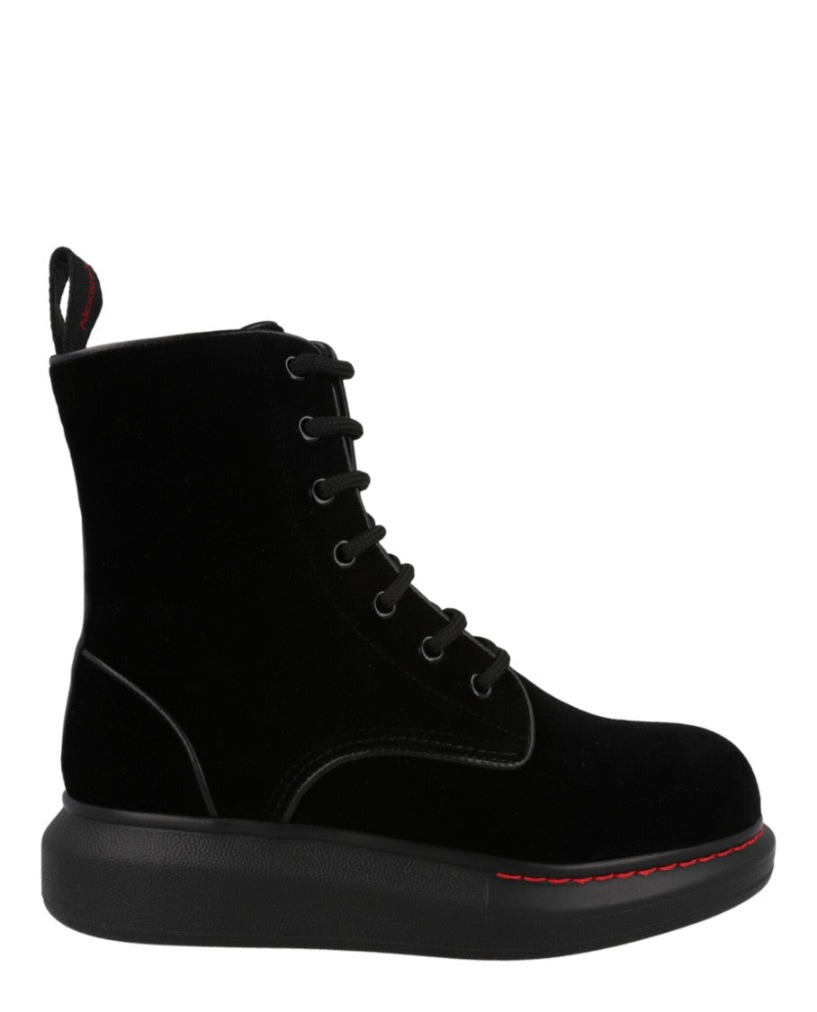 Alexander Mcqueen Hybrid Lace Up Boot