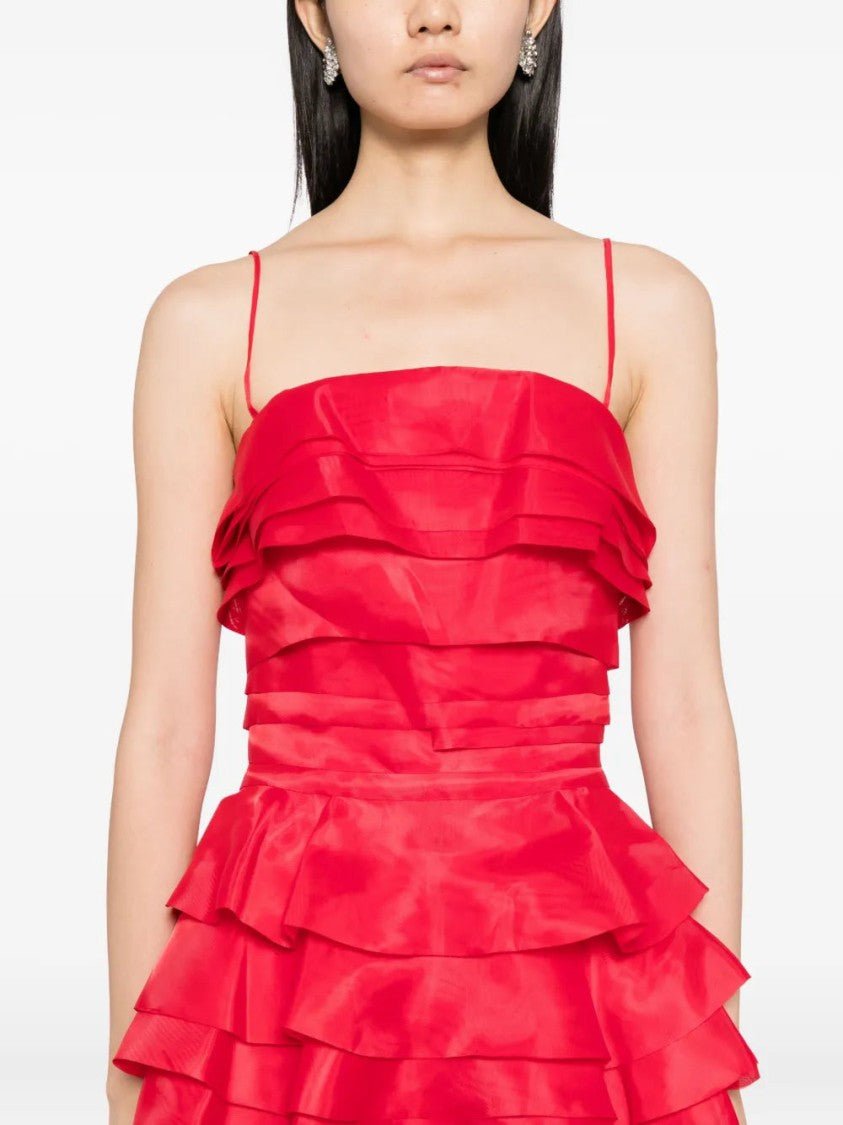 Saiid Kobeisy Layered Organza Long Dress