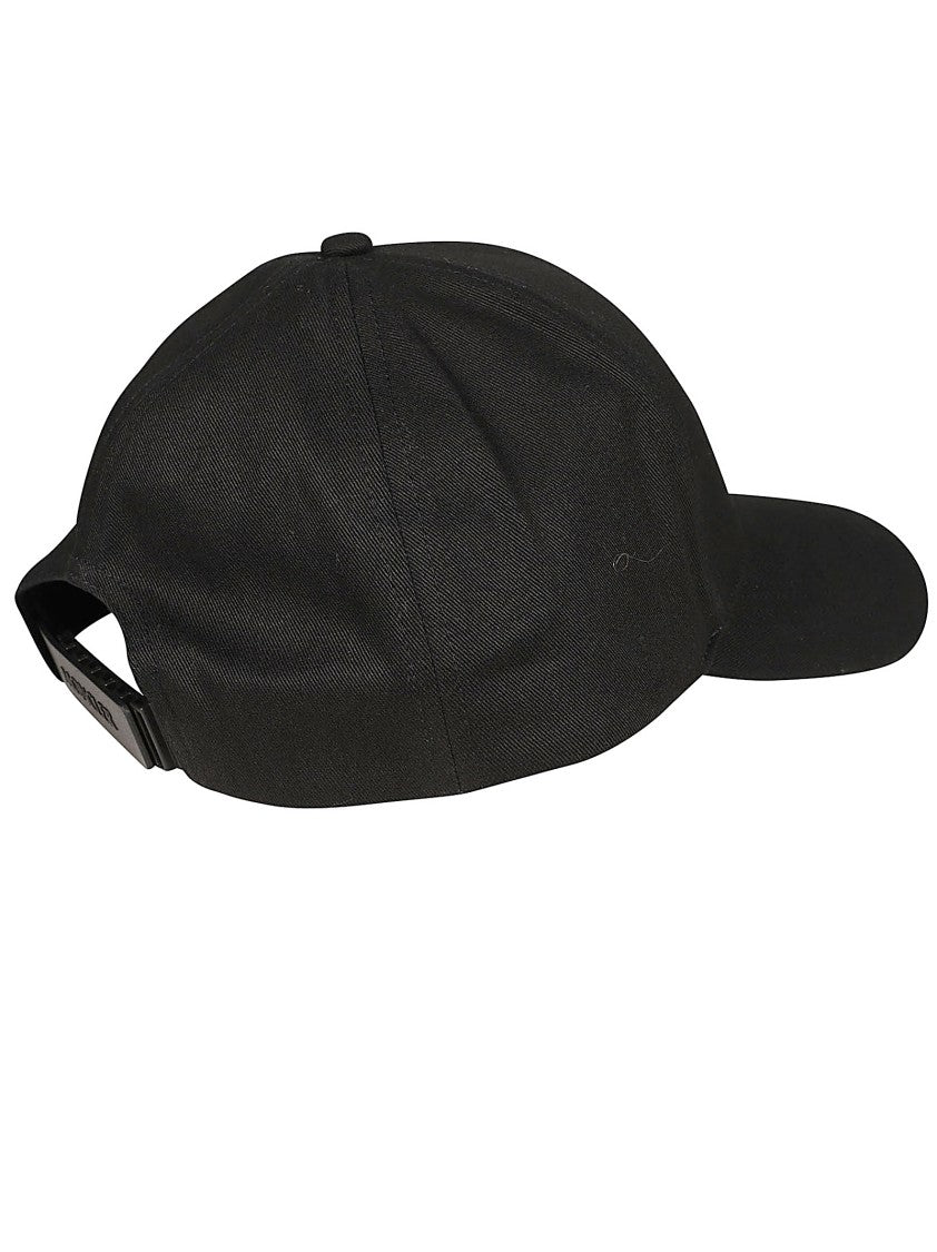 Moncler Gabardine Leather Patch Baseball Cap