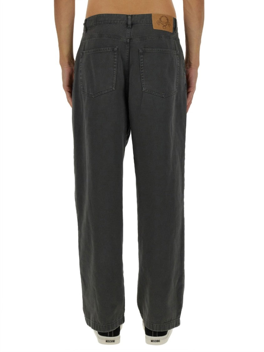 Moschino High-Waisted Wide-Leg Jeans