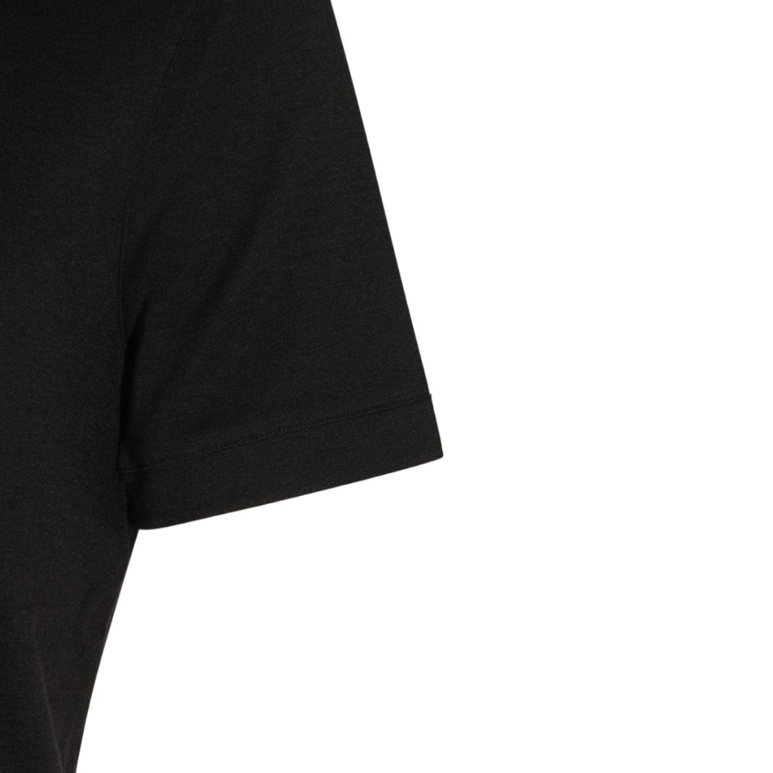 Giorgio Armani Short-Sleeve Crew Neck Sweater With Subtle Stitching Details