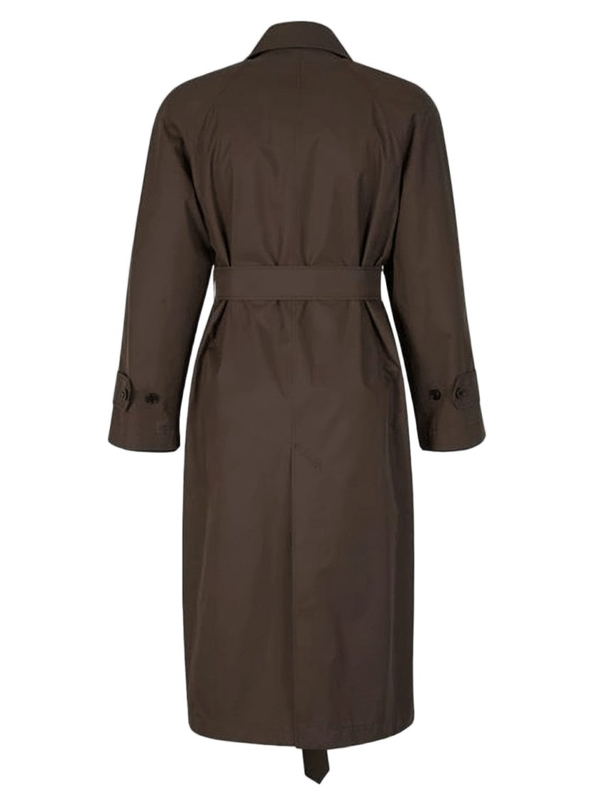 Burberry Mid-Length Plaid Cape With Structured Collar