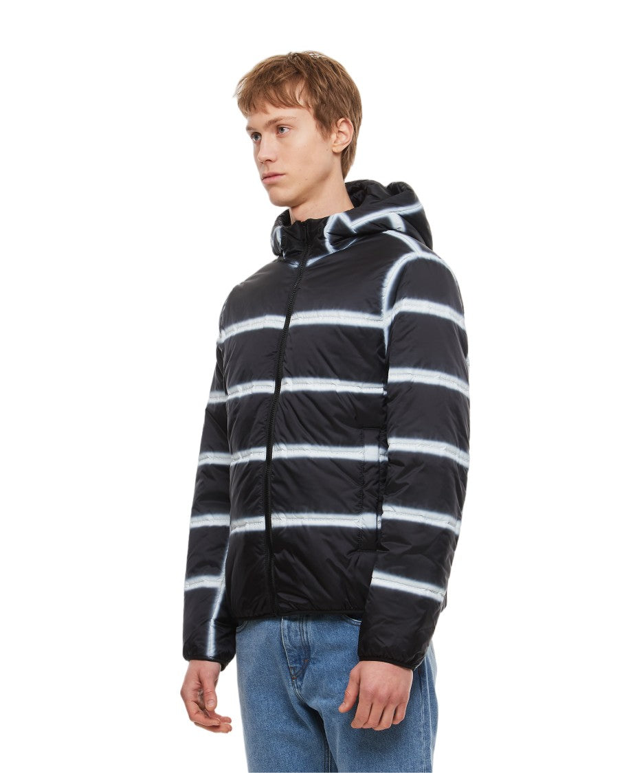 Givenchy Grid-Patterned Nylon Puffer Jacket With Front Zip