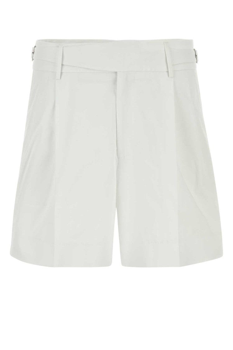 Dolce & Gabbana White Stretch Gabardine Bermuda Shorts