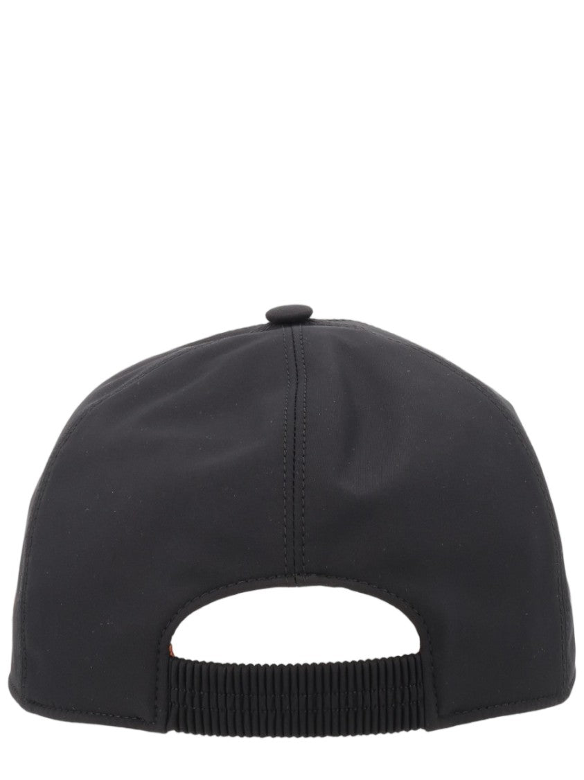 Zegna Black Structured Adjustable Polyester Hat
