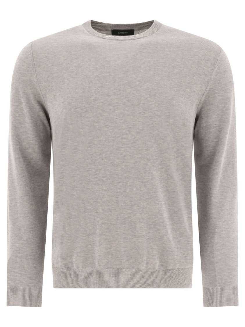 Zanone Lightweight Cotton-Linen Knitwear With Relaxed Fit