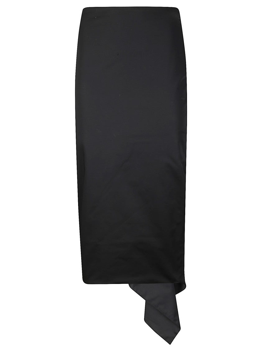The Latest High-Waisted Cotton Midi Skirt