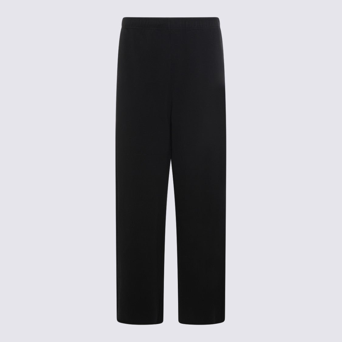 Mm6 By Maison Margiela High-Comfort Black Cotton Trousers With Loose Fit