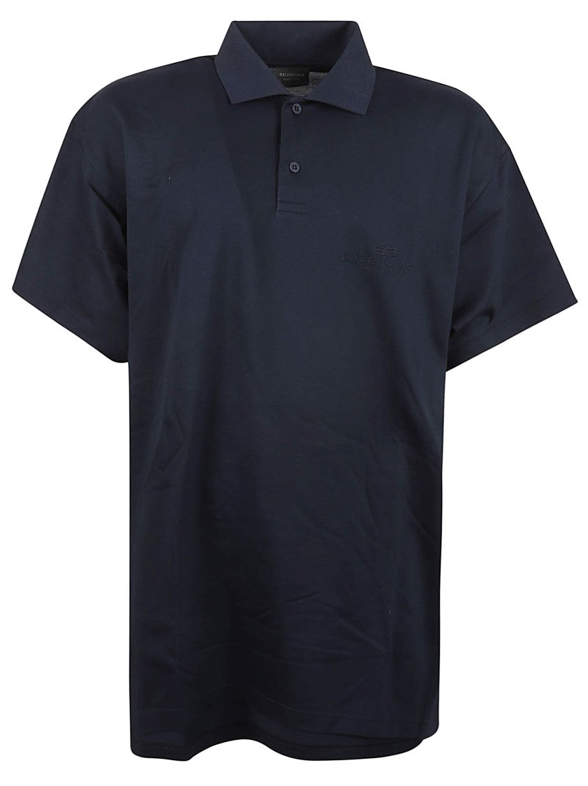 Balenciaga Relaxed-Fit Classic Polo With Embroidered Logo