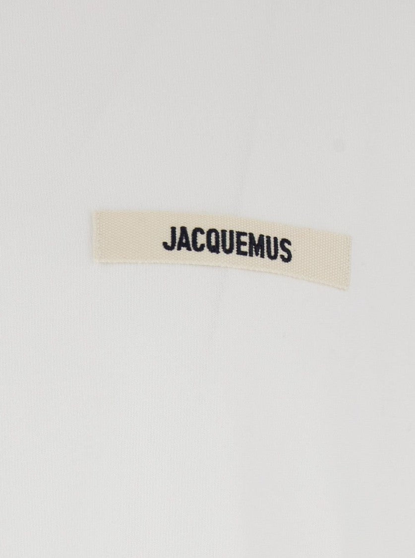 Jacquemus Relaxed Fit Long-Sleeve White Jacquemus T-Shirt