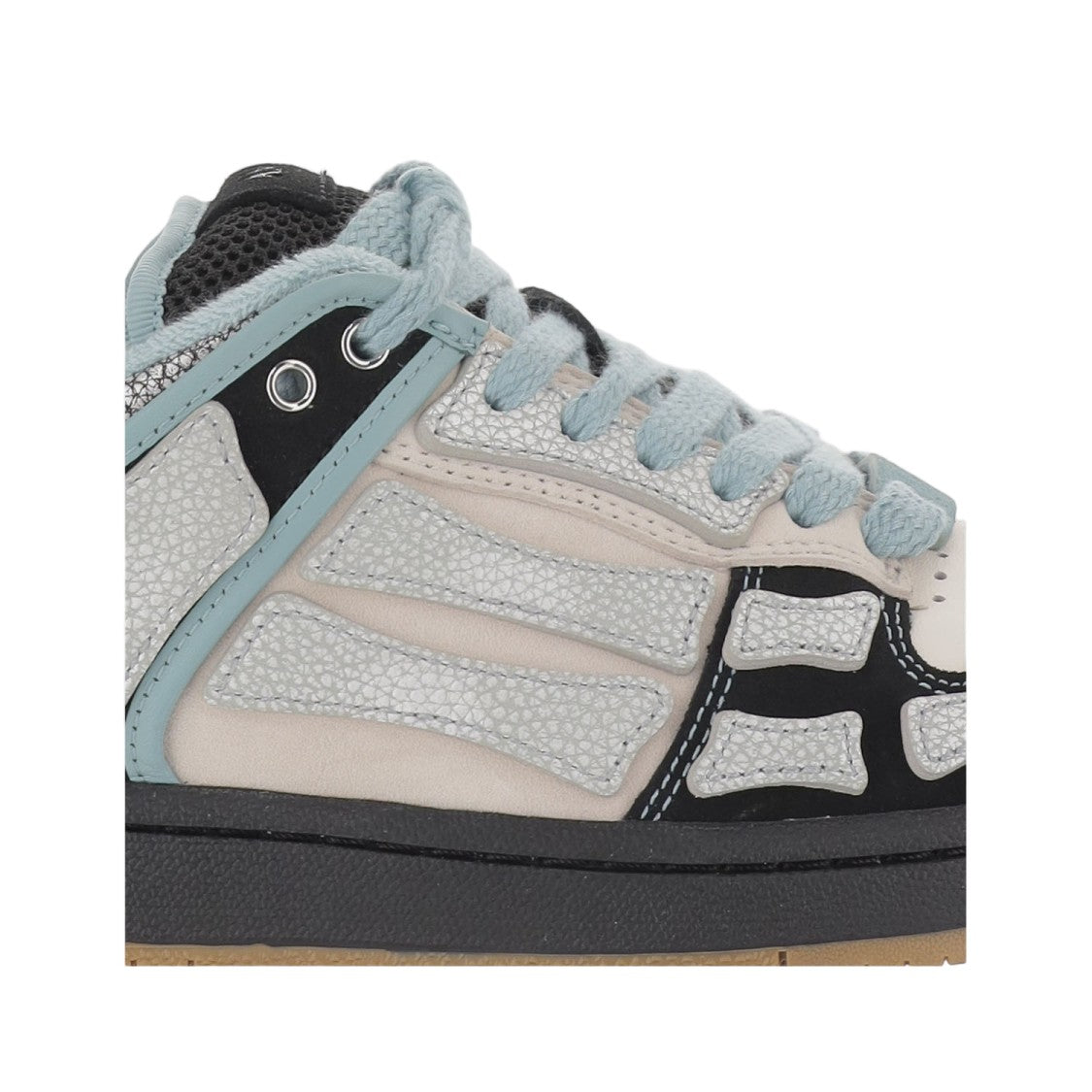 Amiri Low-Top Leather Sneakers With Panel Design