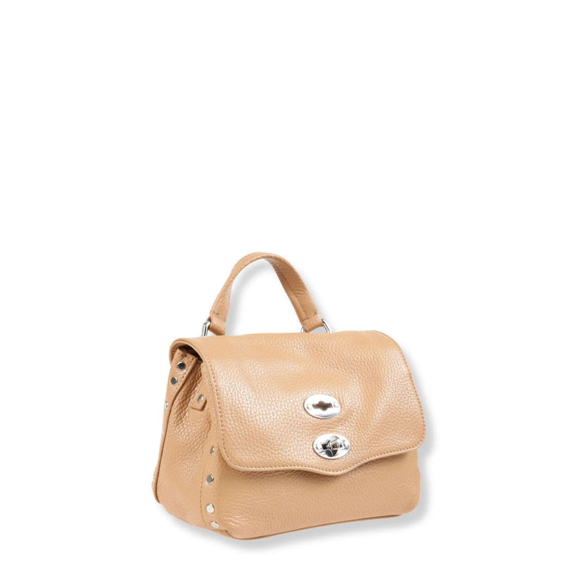 Zanellato Calf Leather Handbag With Adjustable Shoulder Strap
