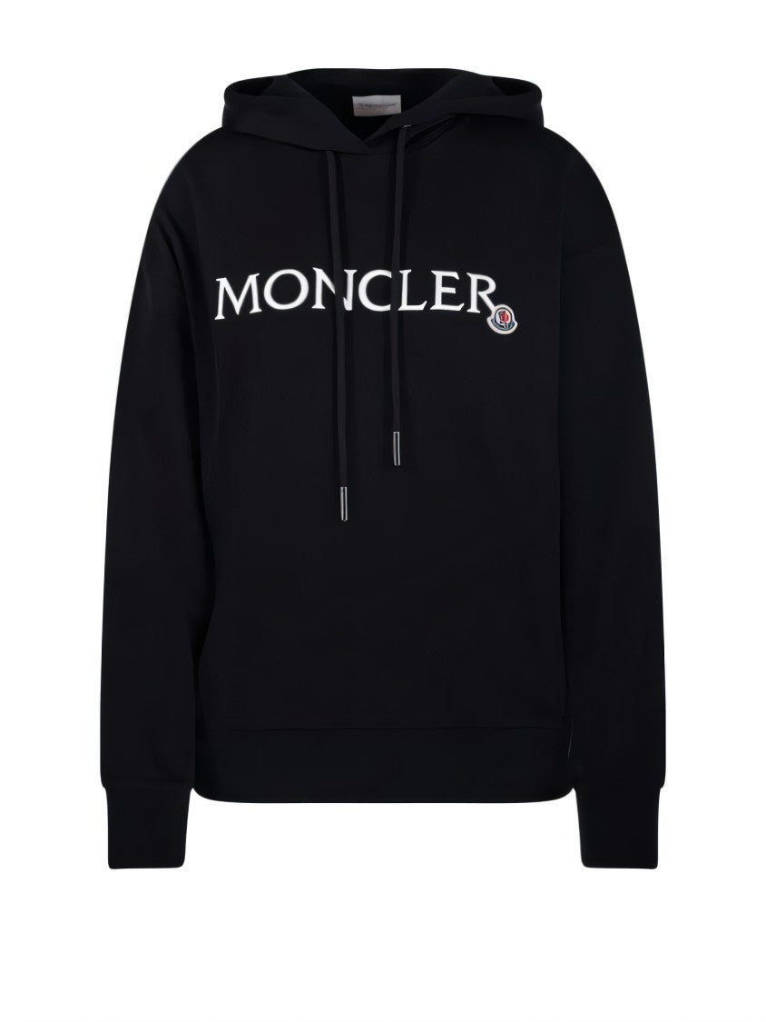 Moncler Relaxed Fit Black Hoodie