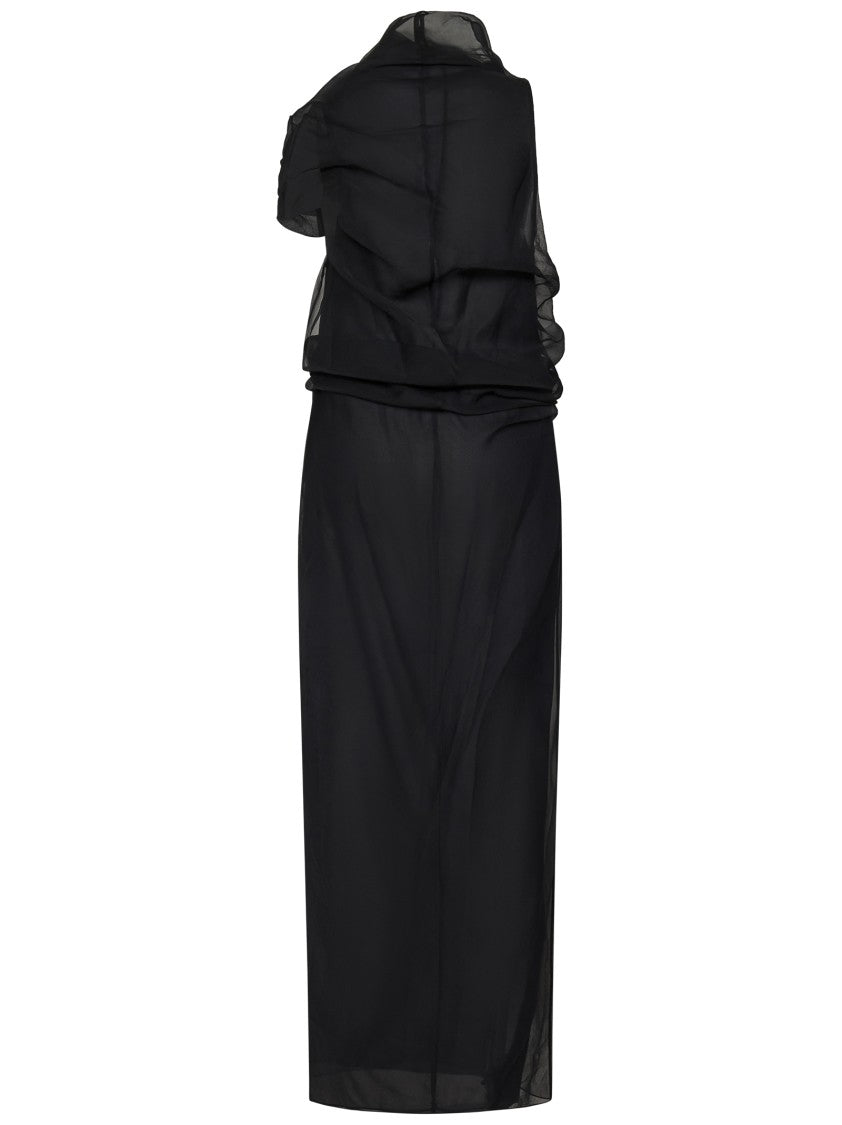 Khaite Draped Silk Evening Dress With Flattering Silhouette