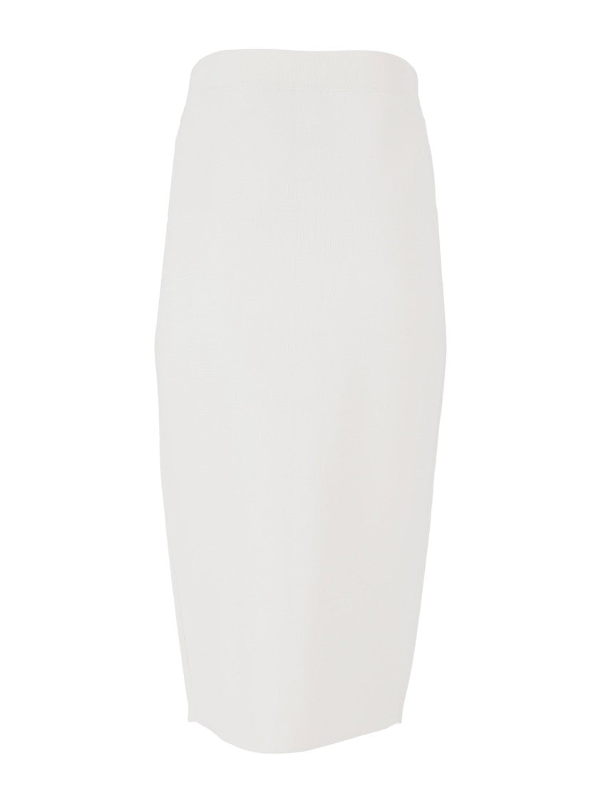 Elisabetta Franchi Knee-Length Zipper Fitted Mini Skirt