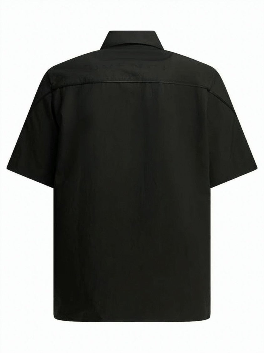 Givenchy Boxy Short-Sleeve Polyester Shirt With Zipper Closure