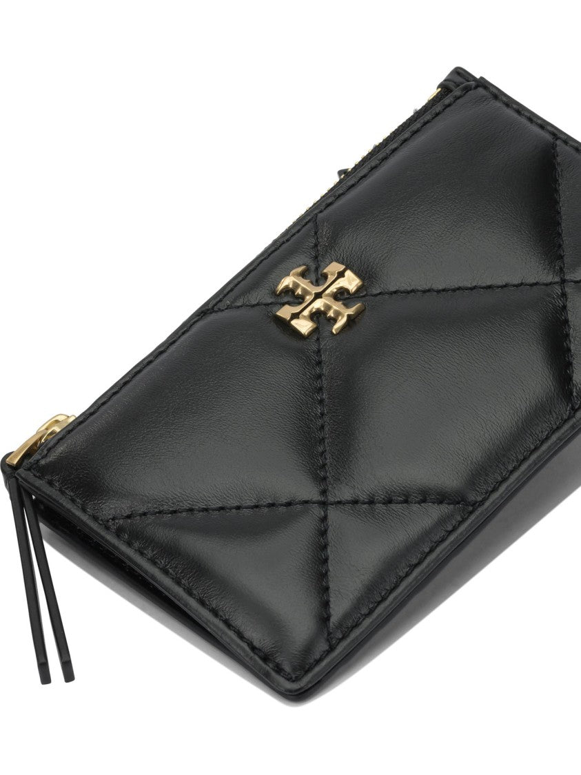 Tory Burch Quilted Black Cow Leather Wallet