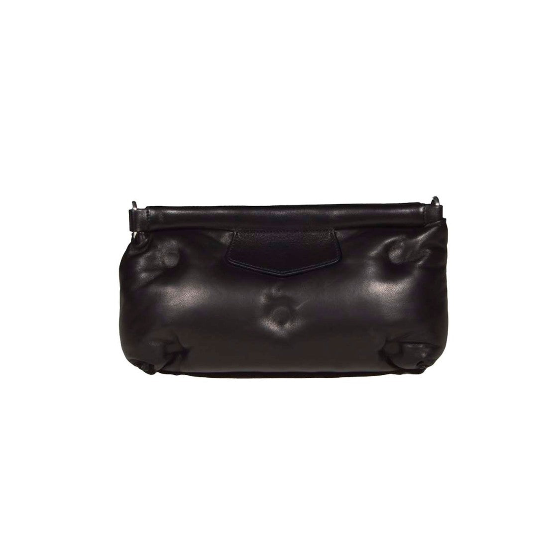 Maison Margiela Glam Slam Red Carpet Black Leather Clutch