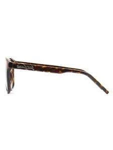 Saint Laurent Rectangular Tortoiseshell Acetate Sunglasses With Dark Grey Lenses