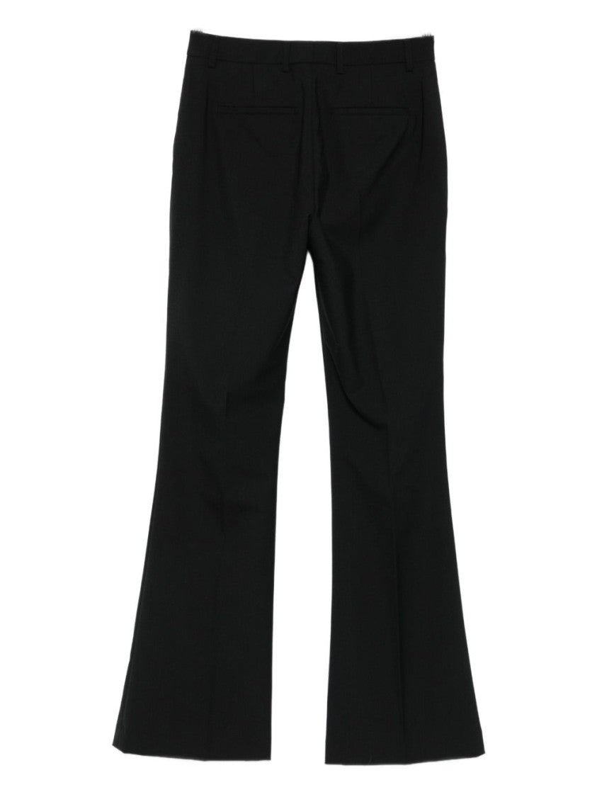 Seventy Sergio Tegon Tailored Black Trousers With Slight Flare