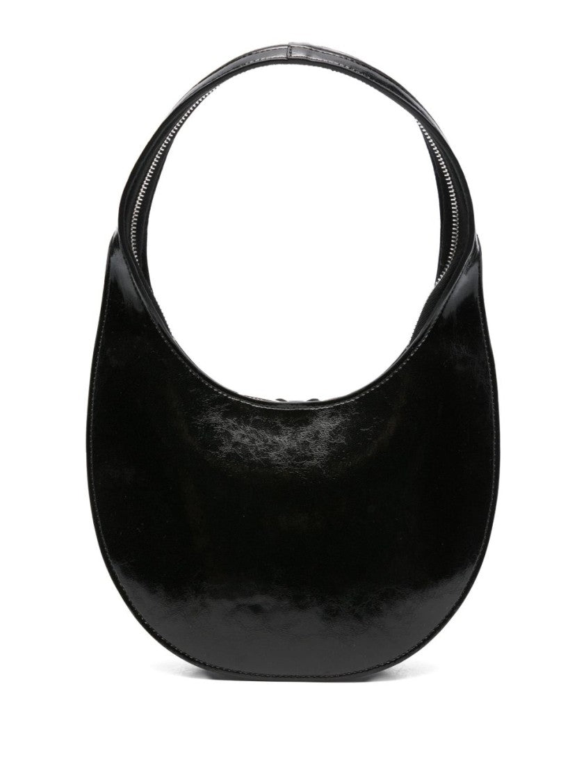 Coperni Crescent-Shaped Black Nylon Shoulder Bag