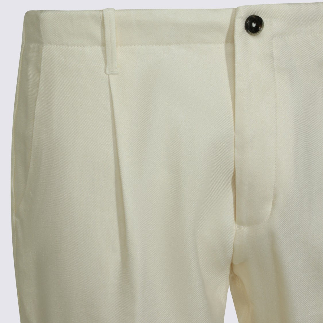 Nine In The Morning Tailored Fit Trousers With Clean Front Pleat And Flap Pockets