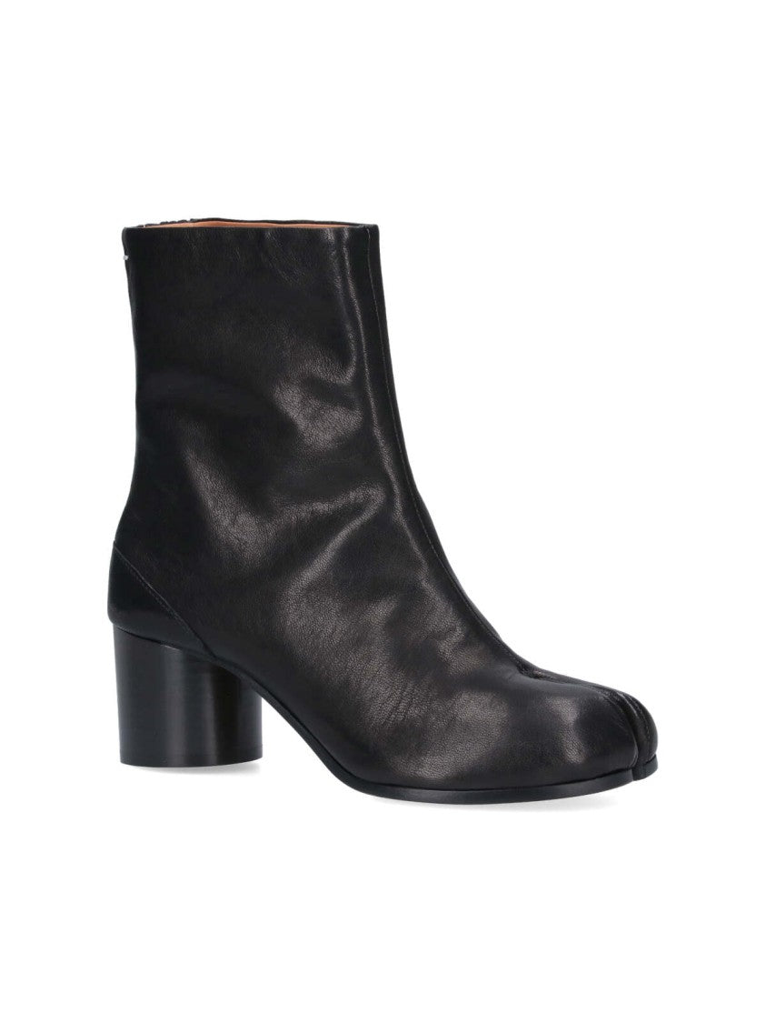 Maison Margiela Black Nappa Leather Tabi Ankle Boots
