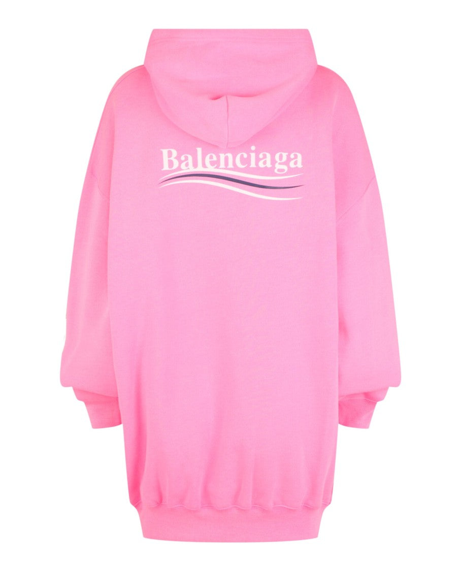 Balenciaga Medium Fit Balenciaga Oversized Hoodie With Logo Details