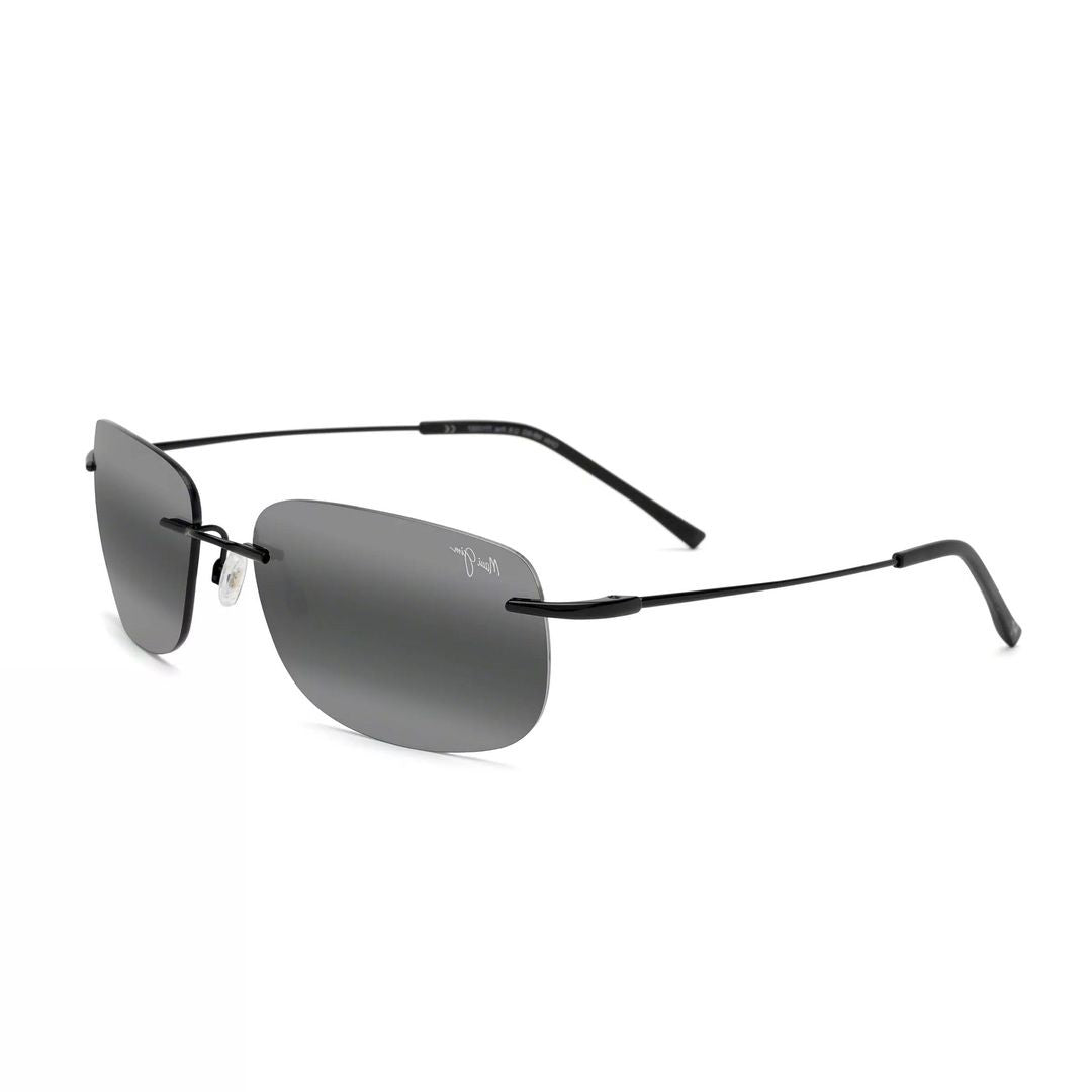 Maui Jim Ohai Rimless Rectangular Sunglasses With Adjustable Nose Pads
