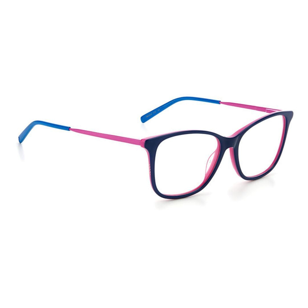 M Missoni Mmi 0015 Oversized Square Frame Eyeglasses With Vibrant Color Contrast
