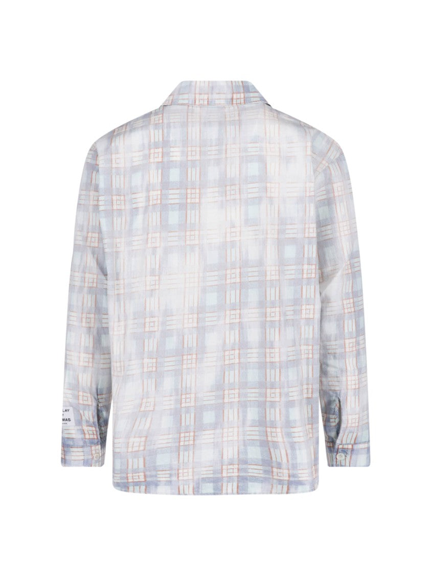 Gallery Dept. Blue Pastel Plaid Relaxed Fit Shirt