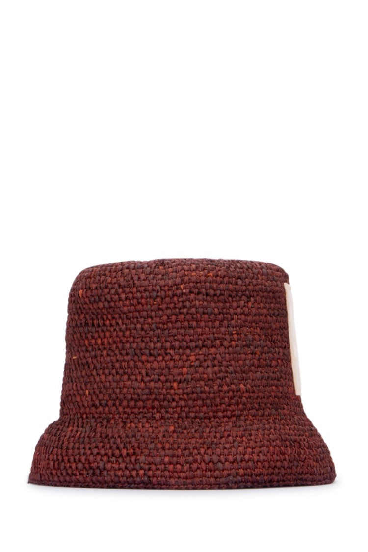 Jacquemus Structured Bucket Hat With Woven Texture