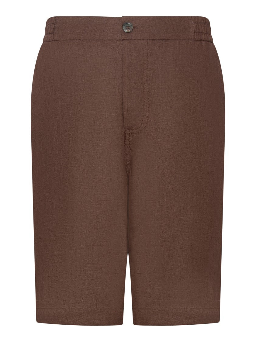 Franzese Collection Bermuda Shorts In Lightweight Irish Linen