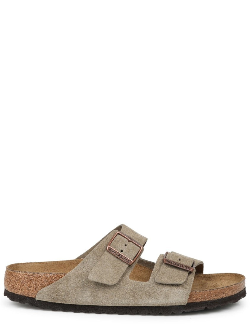 Birkenstock Beige Arizona Suede Cork Sandals