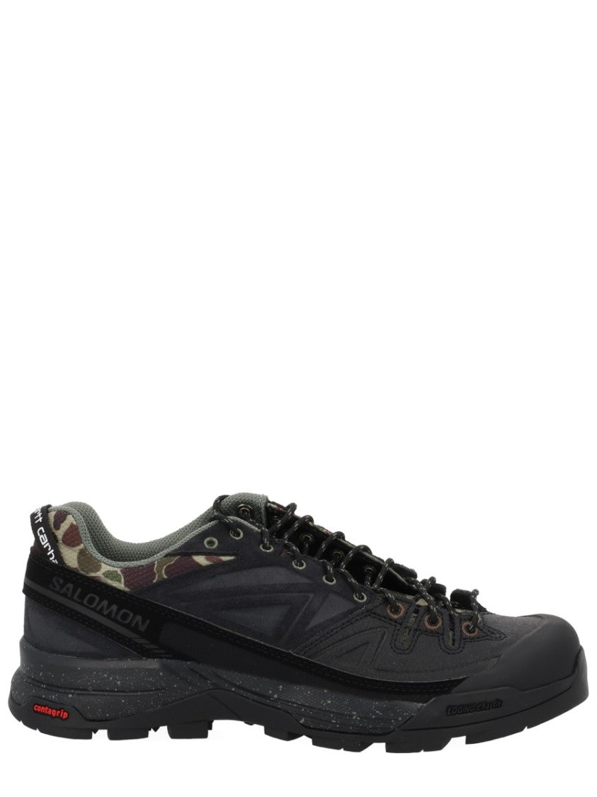 Salomon X Carhartt Wip Black Textile Camouflage Interior Sneakers