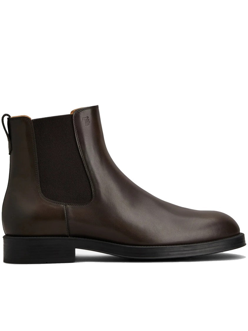 Tod's Black Stivaletto Smooth Leather Ankle Boots