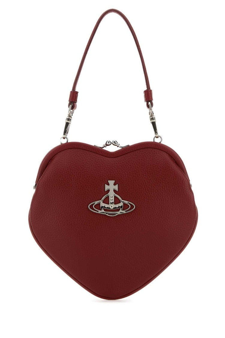 Vivienne Westwood Red Synthetic Leather Belle Heart Handbag